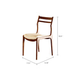 Load image into Gallery viewer, 2PCS Wooden Dining Chair Ergonomic Backrest Minimalist Design Soft Leather Seat
