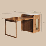 Load image into Gallery viewer, 73&#39;&#39; Murphy Fold-Out Dining Table with Sintered Stone Top | Space-Saving
