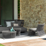 Load image into Gallery viewer, Boho Rattan Accent Chair with Cushioned Seat and Open-Weave Design
