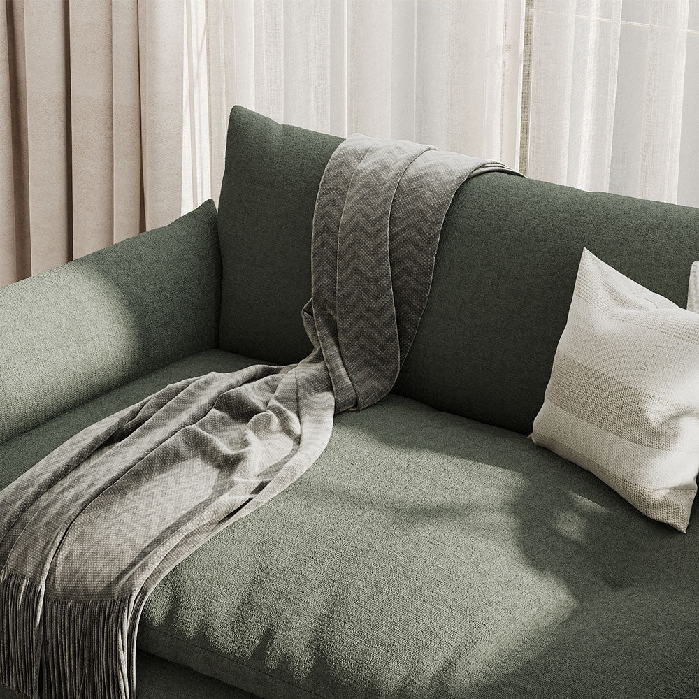 66'' Convertible Folding Sofa Chair One-Click Bed Soft Sponge Padding Modern Minimalist Style