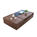Load image into Gallery viewer, 54.6&quot; Lift Top Coffee Table with Storage Walnut Finish Adjustable Height
