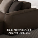 Load image into Gallery viewer, Modern Modular Top-Grain Leather Sectional Sofa
