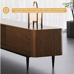 Load image into Gallery viewer, Electric Fireplace TV Stand Flame Effect with 3 Color LED Lights for 65 to 75 inches TVs
