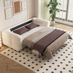 Load image into Gallery viewer, 83.8&quot; Elegant Convertible Sofa Bed Chic Design with 3.9&quot; Thick Mattress Space-saving Sleeper Sofa
