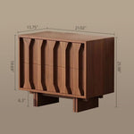 Load image into Gallery viewer, Artful Living Set: Sculpted Wood Coffee Table &amp; Japandi Carved Media Console
