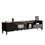 Load image into Gallery viewer, Walnut TV Stand Cabinet with Elegant Design and Spacious Storage Solutions
