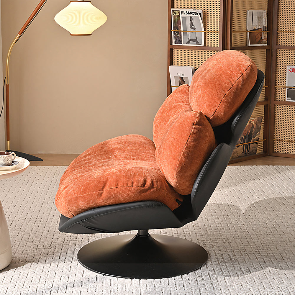 39.3'' Modern Swivel Lounge Chair  Plush Comfort Ergonomic Design Durable Long Term Support