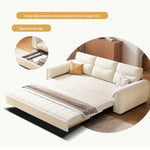 Load image into Gallery viewer, Convertible Sofa Bed Storage Drawer Soft Velvet Upholstery Solid Wood Frame
