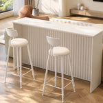Load image into Gallery viewer, Contemporary Luxury Sintered Marble Slat and Lacquering Steel Panel Craftsmanship Bar Corner Table Set Collection
