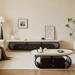 Load image into Gallery viewer, Elegant TV Stand Bold Two-Tone Contrast
