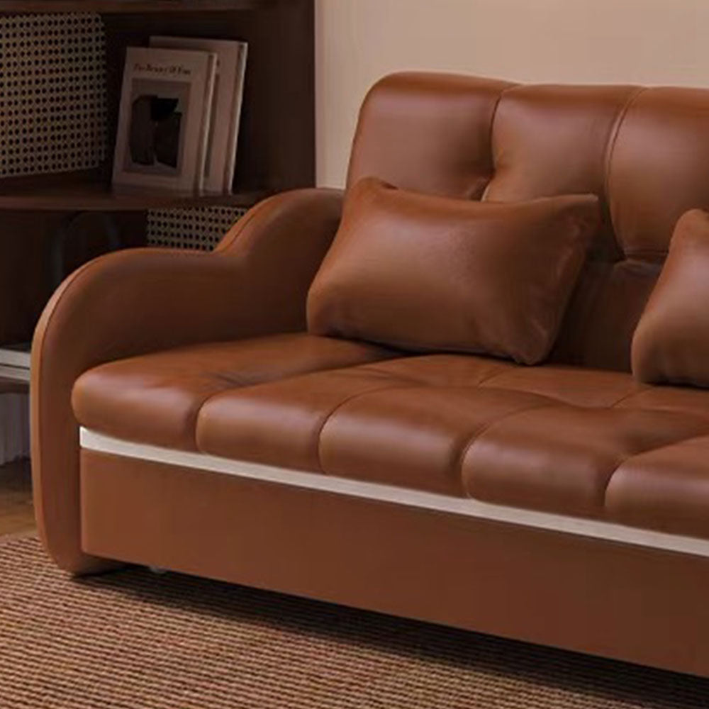 Modern Extendable Sofa Bed with Pull-Out Sleeping Platform