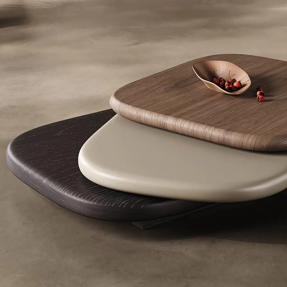 58.5'' Modern Nesting Coffee Table Minimalist Design Dual Layer for Flexible Use Stylish Functional
