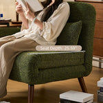 Load image into Gallery viewer, Modern Convertible Accent Chair Sofa Bed with Wood Armrests Lounge Sleeper
