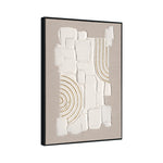 Load image into Gallery viewer, Original handmade texture art, crafted with plaster and golden lines, adding unique depth and serene modern Wabi-Sabi charm.
