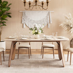 Load image into Gallery viewer, Dining Table with Ceramic Stone Top Wooden Base Modern Elegant Design for Dining Room
