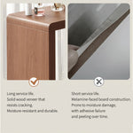 Load image into Gallery viewer, Modern 6-Drawer Dresser with Sculpted Front Panels &amp; Walnut Vanity Top Minimalist Makeup Vanity Storage Cabinet
