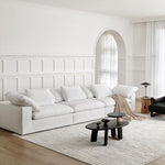 Load image into Gallery viewer, 78&#39;&#39;-110&#39;&#39;Modular White Feather Filled Sofa Extra Deep Seat Pillow Armrest Contemporary Lounge Design
