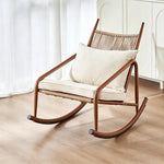 Load image into Gallery viewer, Outdoor Woven Rocking Chair with Cushions
