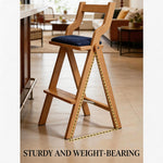 Load image into Gallery viewer, Modern Minimalist Counter Stool Solid Wood Bar Chair with Upholstered Seat 1 Piece
