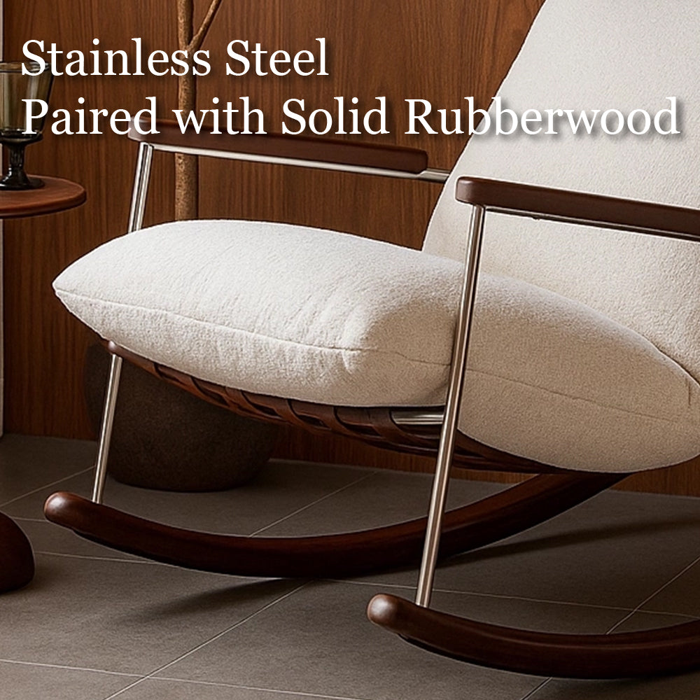 39.3'' Rocking Lounge Chair Modern Design with Comfortable Cushions Ergonomic Support for Relaxation
