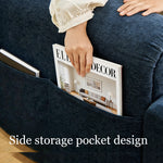 Load image into Gallery viewer, Modern Corduroy Convertible Sofa Bed Pull Out Sleeper Couch with Side Storage Pockets
