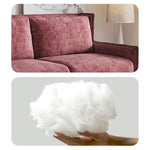 Load image into Gallery viewer, Close-up of soft chenille upholstery on sleeper sofa bed texture
