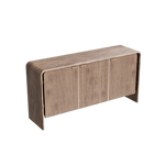 Load image into Gallery viewer, 58.5&quot; Sideboard Modern Minimalist Wooden Cabinet with Fluted Doors and Ample Storage
