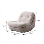Load image into Gallery viewer, Modern Low Lounge Chair with Plush Cushioning and Rounded Silhouette
