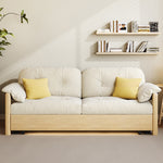 Load image into Gallery viewer, Sofa Bed with Storage Space Convertible Design Solid Wood Sponge Fabric

