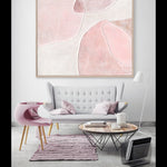 Load image into Gallery viewer, Abstract curves in gentle blush tones create harmony, romance, and timeless sophistication at home
