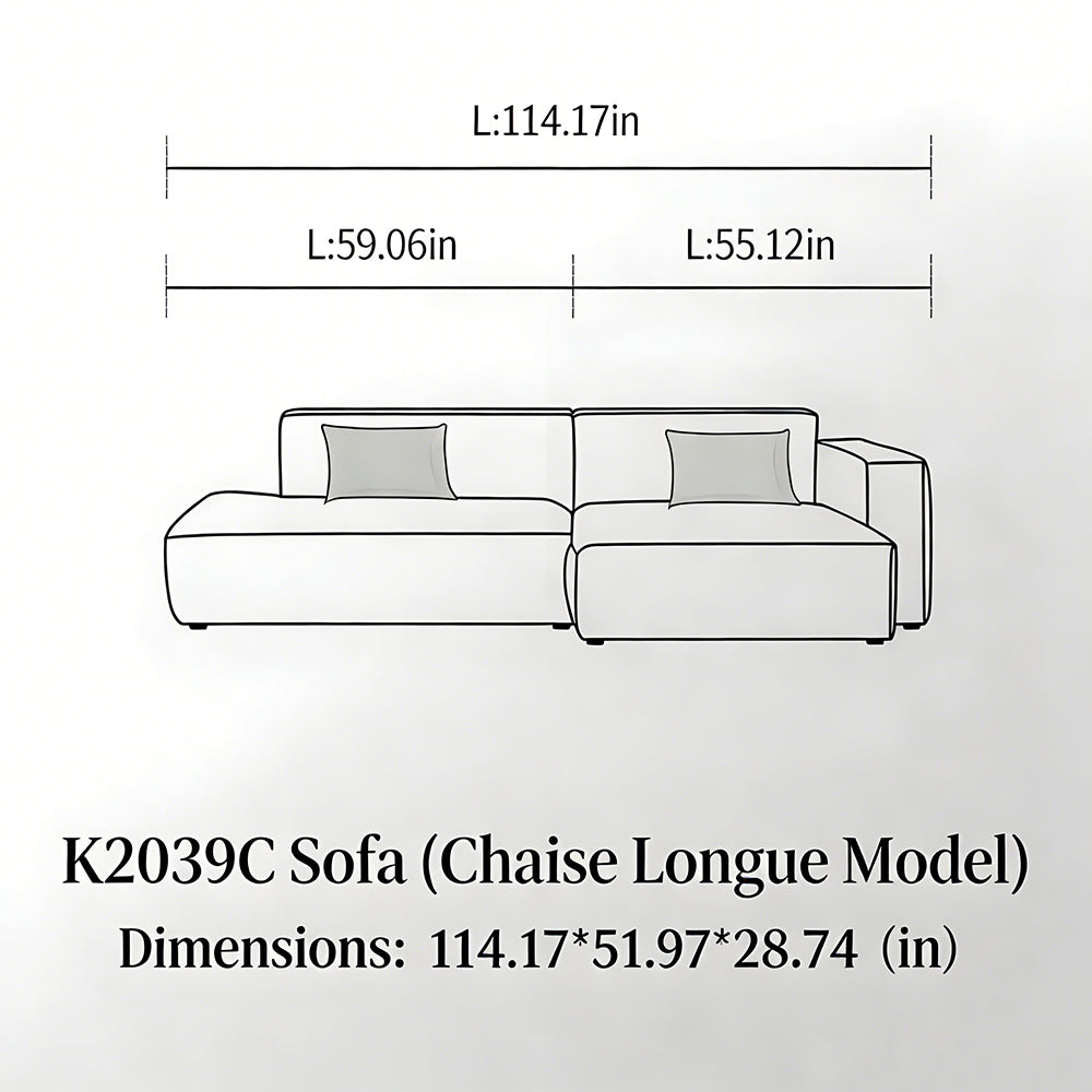 Modern Modular Washable Fabric Sectional Sofa