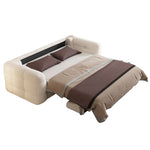 Load image into Gallery viewer, 83.8" Elegant Convertible Sofa Bed Chic Design with 3.9" Thick Mattress Space-saving Sleeper Sofa
