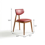 Load image into Gallery viewer, Sturdy Tapered Leg Mid Century Faux Leather Dining Side Chair 1 Piece
