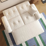 Load image into Gallery viewer, Modern Convertible Sofa Bed Tufted Fabric Sleeper Sofa Space Saving Pull Out Couch  Description
