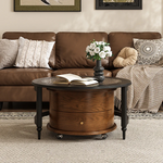 Load image into Gallery viewer, Vintage Walnut Living Room Set Nesting Coffee Table Mid-Century TV Stand
