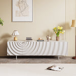 Load image into Gallery viewer, 78&#39;&#39; Wave Pattern TV Cabinet Mid Century Design
