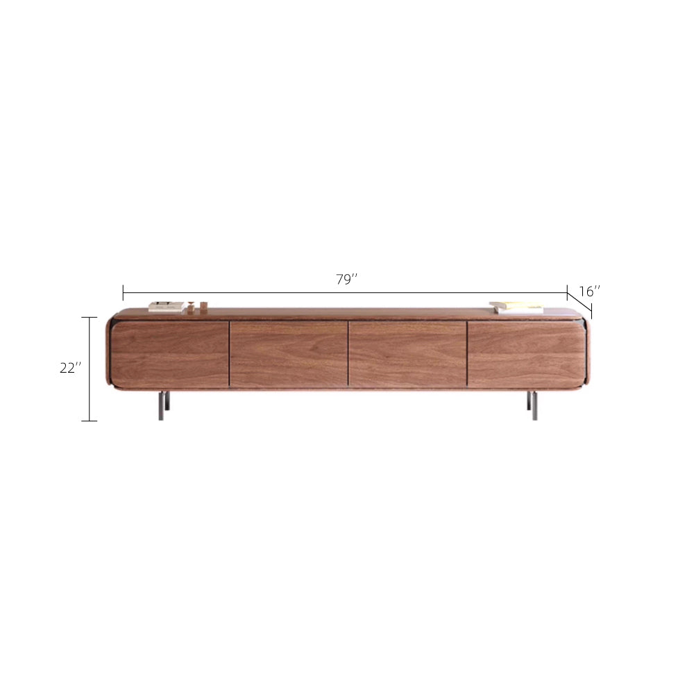 TV Stand Wooden TV Cabinet Modern Design Spacious Storage Elegant Aesthetic