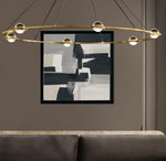 Load image into Gallery viewer, Original hand-painted minimalist abstract, calm tones and geometry creating an artistic ambience.

