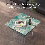 Load image into Gallery viewer, 23.6'' Modern Acrylic Floating Coffee Table Creative Geometric Design with a Suspended Visual Effect
