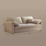 Load image into Gallery viewer, 76" Beige Sleeper Sofa with 3.9" Thick Spring Mattress Modern Space-saving Design
