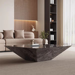Load image into Gallery viewer, 23''/31''Minimalist Square Coffee Table Modern Marble-Texture Centerpiece
