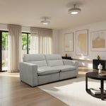 Load image into Gallery viewer, 80.34&#39;&#39;Power Recliner Sofa with USB Ports, Adjustable Backrest &amp; Footrest, High-Density Cushions, Modern Minimalist Living Room Sofa
