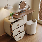 Load image into Gallery viewer, Modern Makeup Vanity Set with LED Mirror and Stool
