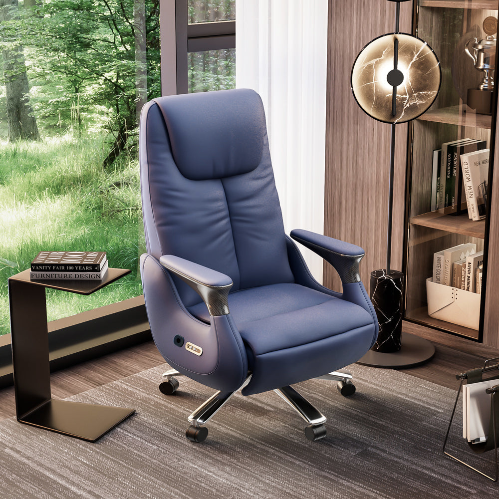 Ergonomic massage chair in a modern home office