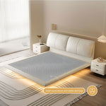 Load image into Gallery viewer, Modern Minimalist Platform Bed with LED Lighting Ultra-Fiber Leather Steel Frame
