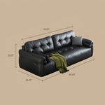 Load image into Gallery viewer, Modern Faux Leather Sofa Bed Convertible Sleeper Sofa Minimalist Folding Couch for Living Room
