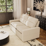 Load image into Gallery viewer, 80.34&#39;&#39;Power Recliner Sofa with USB Ports, Adjustable Backrest &amp; Footrest, High-Density Cushions, Modern Minimalist Living Room Sofa
