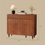 Load image into Gallery viewer, 47.2'' Modern Wooden Shoe Cabinet Entryway Storage Cabinet with Textured Drawers &amp; Doors
