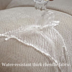 Load image into Gallery viewer, Modern Upholstered Sofa Movable Backrest Fabric Couch Minimalist Living Room Sofa
