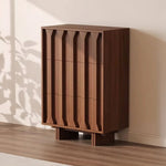 Load image into Gallery viewer, 47.2'' Modern Wood Coffee Table with Sculpted Panel Design
